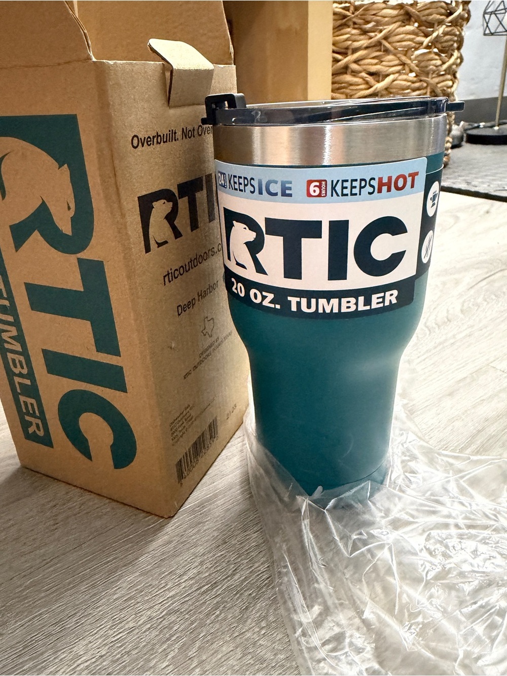 RTIC 20 oz Tumbler - Teal Stainless Travel Cup